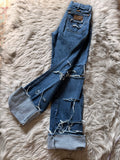 Custom distressed vintage Wrangler 🔥❤️‍🔥