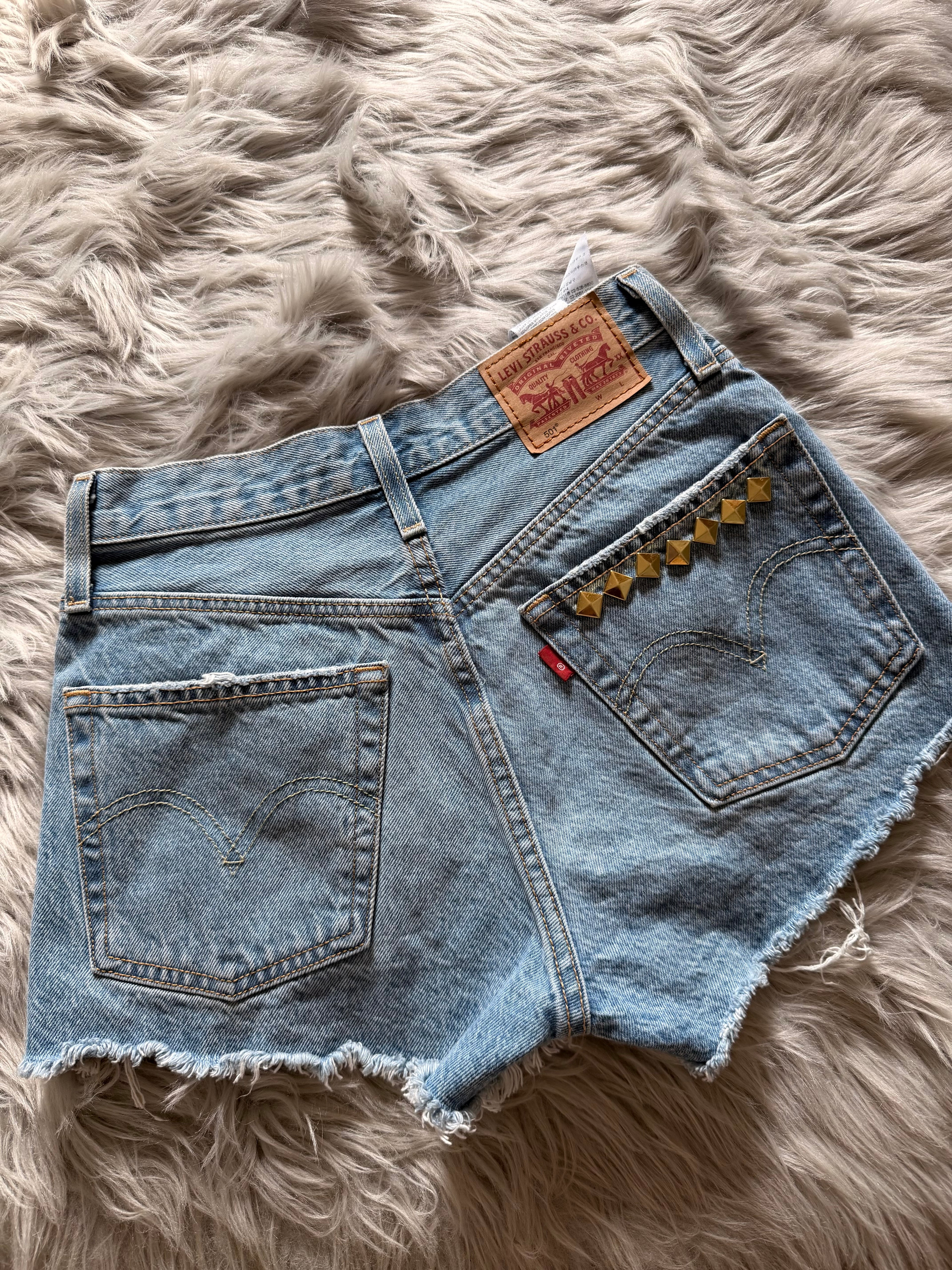 Custom studded Levi’s 501