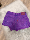 Custom purple acid washed Levi’s size 30