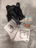 Custom ombré studded Levi’s size 24