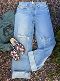 Madewell cuffed wide leg size 26