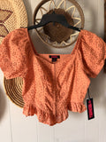 NWT Rock and Roll eyelit top (S)