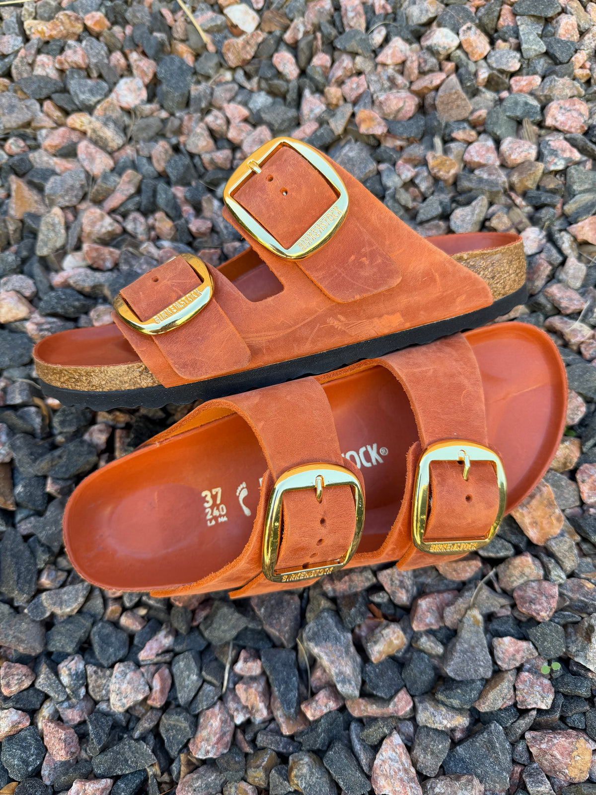 Stunning new burnt orange Birkenstocks 🔥🤩