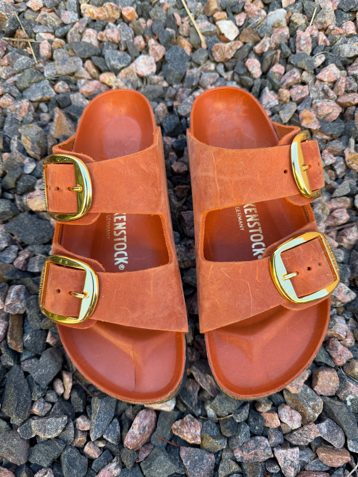 Stunning new burnt orange Birkenstocks 🔥🤩