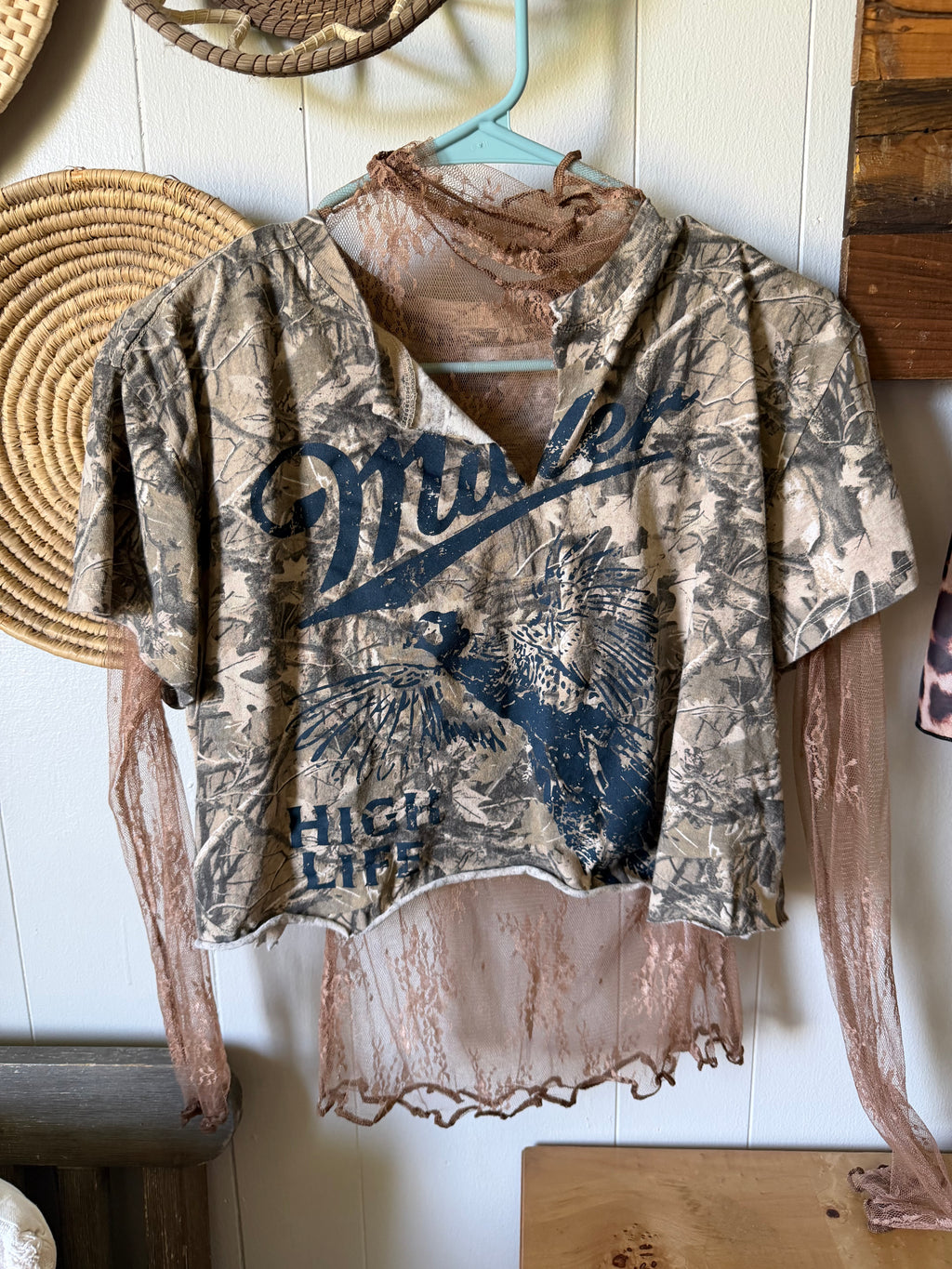 Custom cropped beer tee