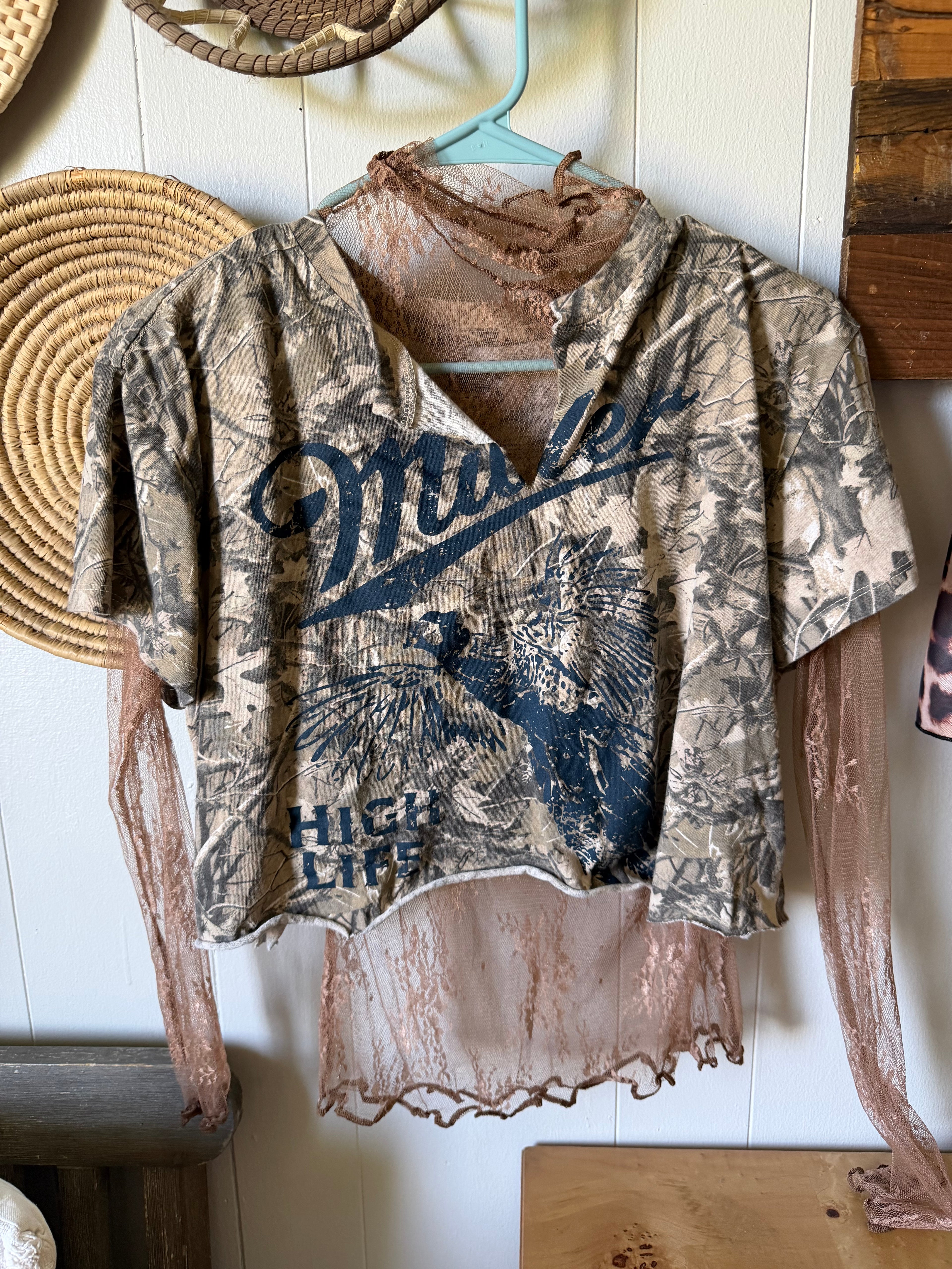 Custom cropped beer tee