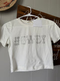 Western Rhinestone Howdy tee