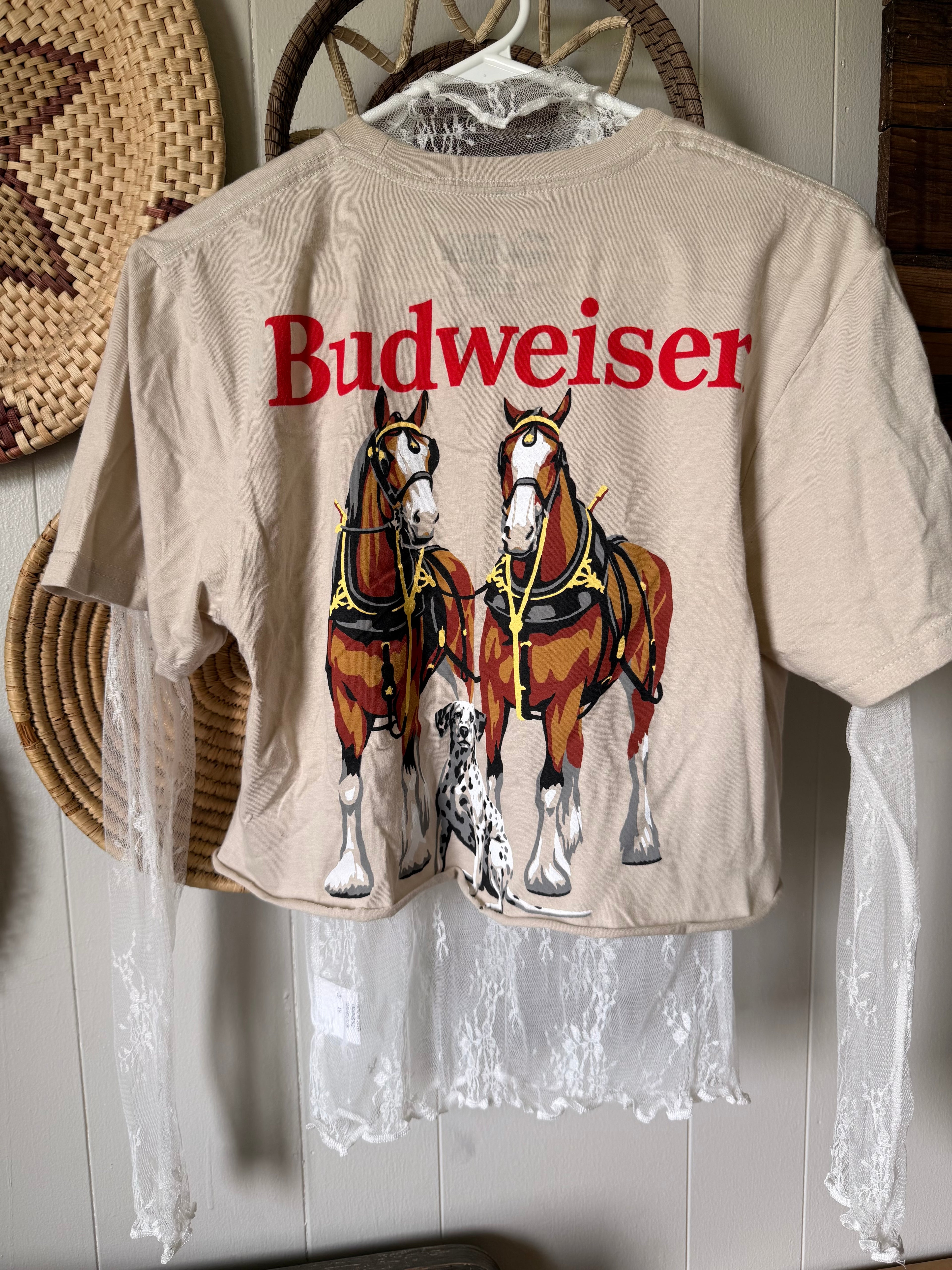 Custom cropped beer tee (s)