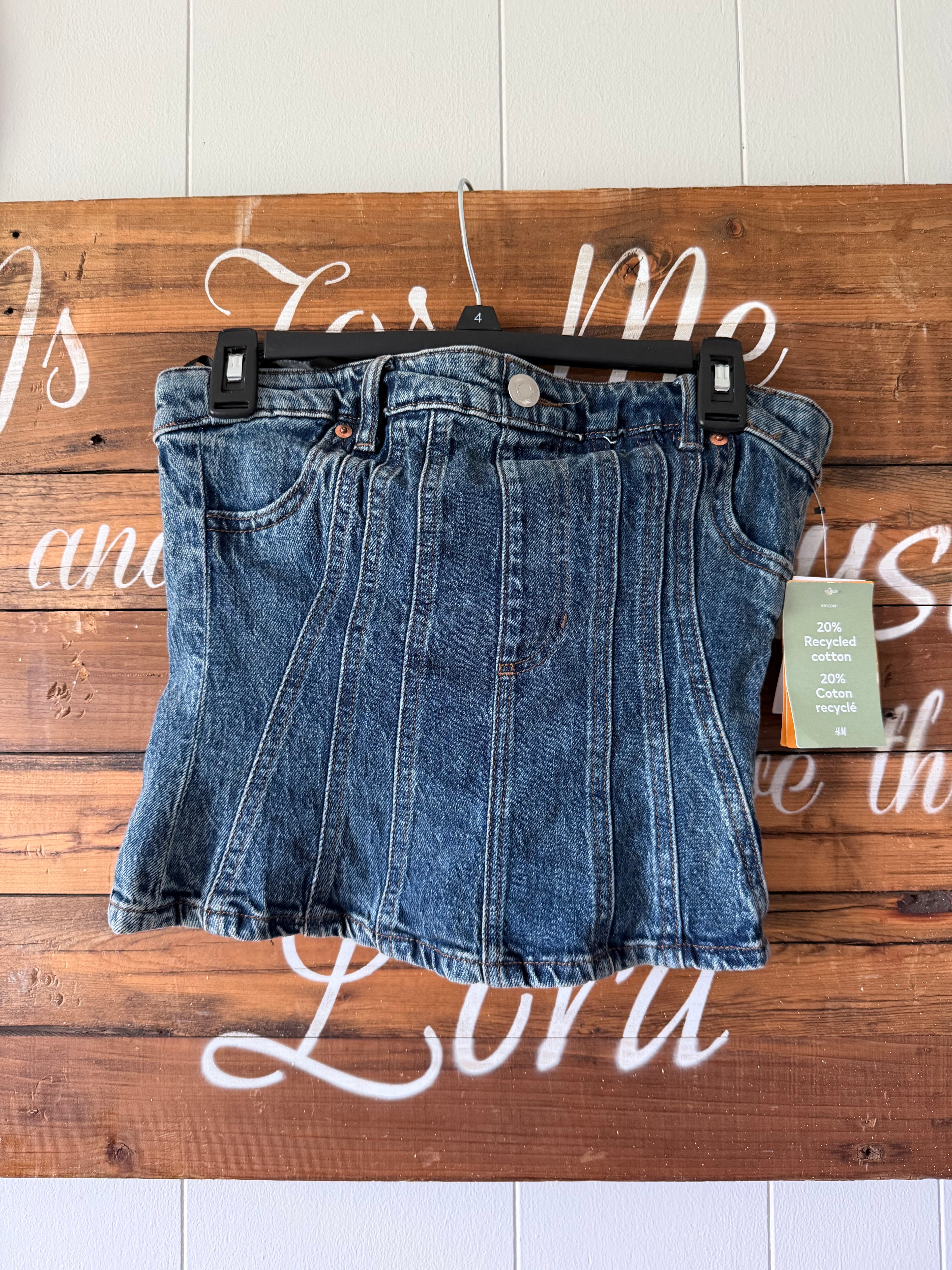 Denim top xs