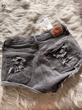Custom distressed Levi’s 501