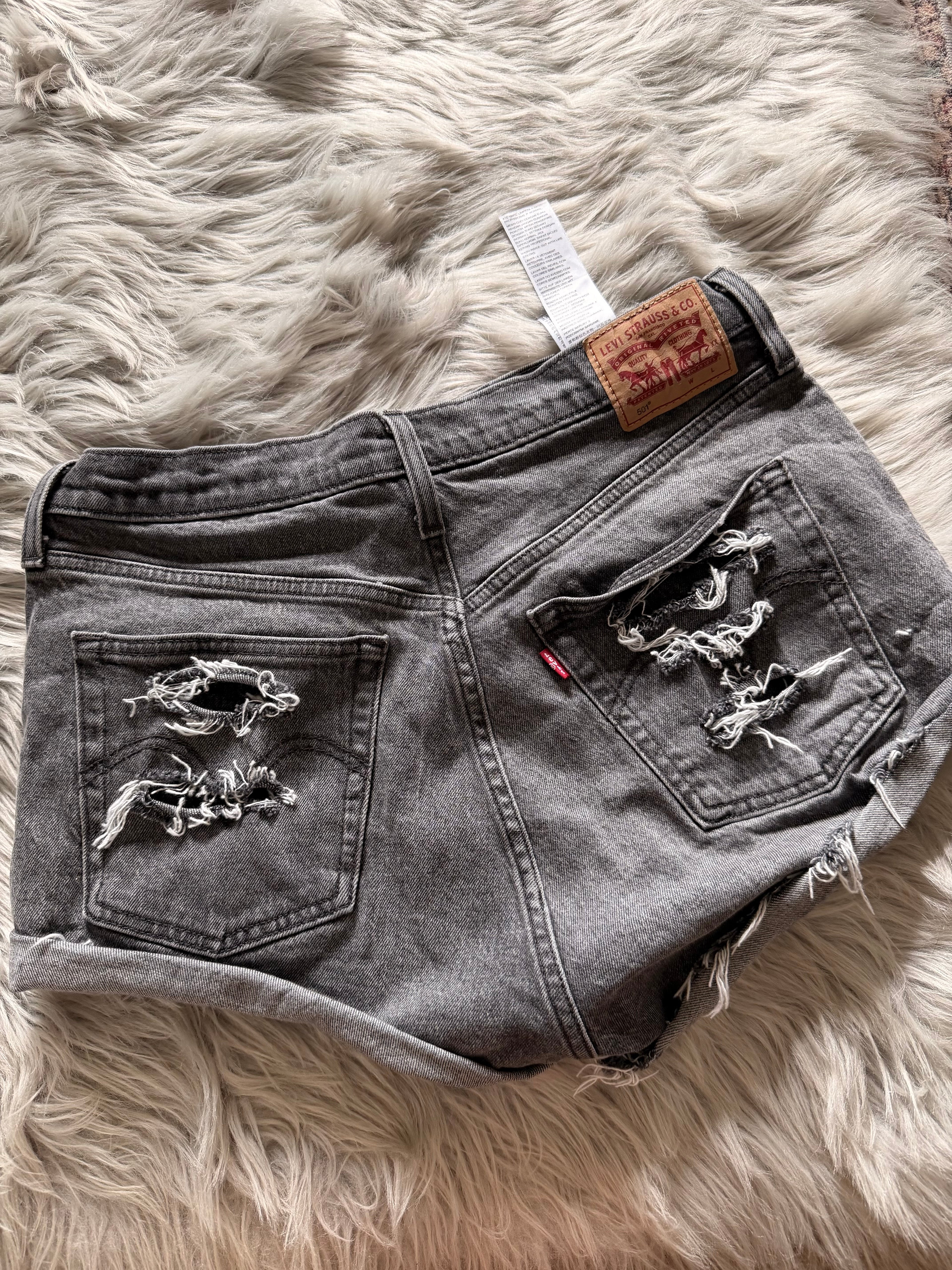 Custom distressed Levi’s 501