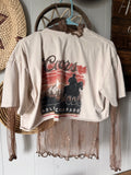 Custom cropped coors tee (XL)