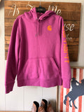Raspberry/Orange Carhartt hoodie (M)
