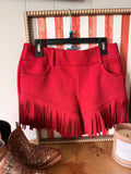 Crazy Train fringe shorts (M)