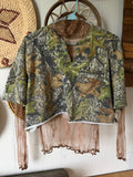 Custom vintage camo tee (L/XL)