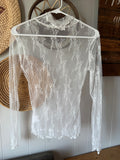 White lace layering top S/M