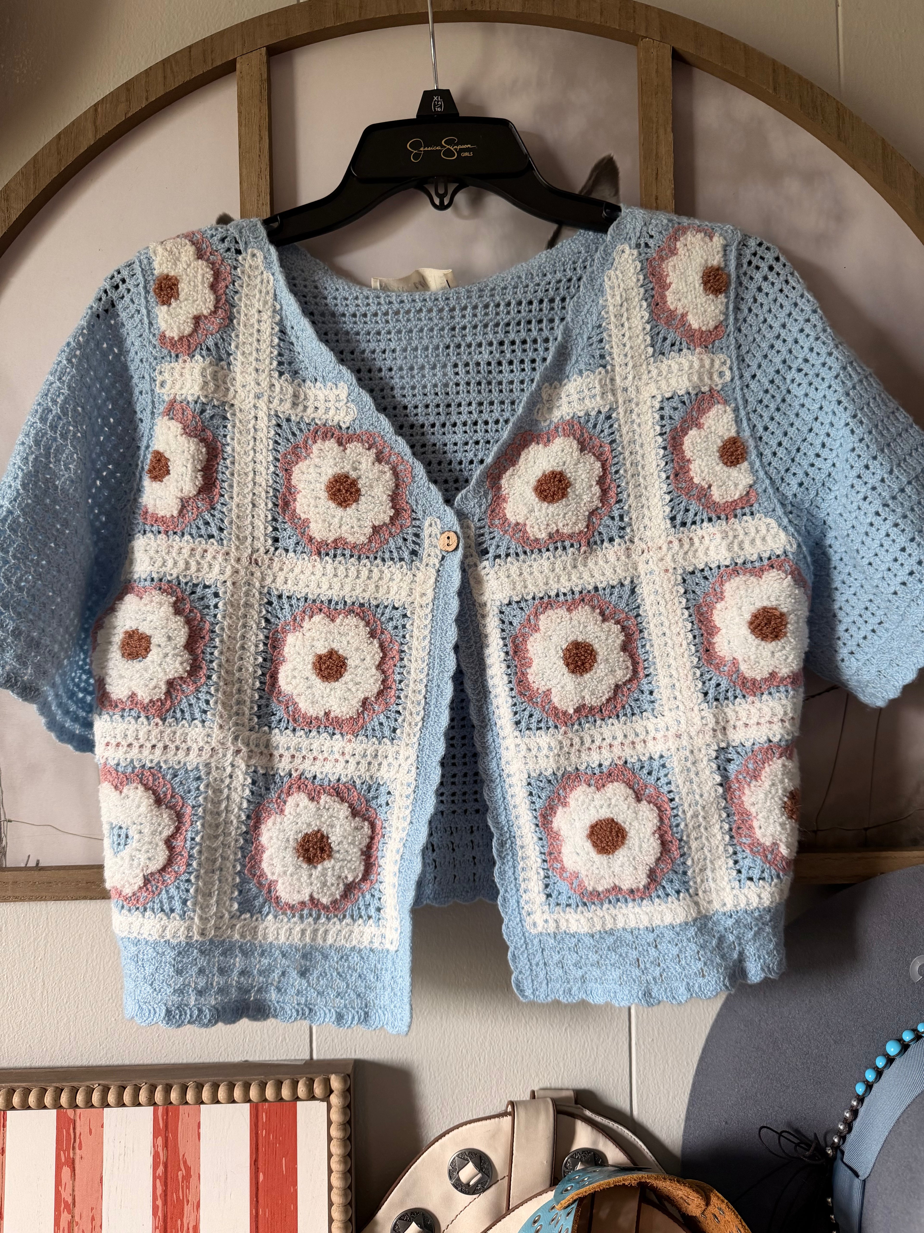 Boutique crochet top S/M