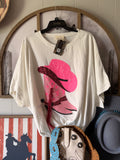 Oversized sequin tee (L)
