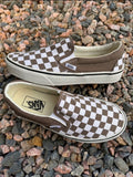 Brown checkered Vans 🔥 size 7.5