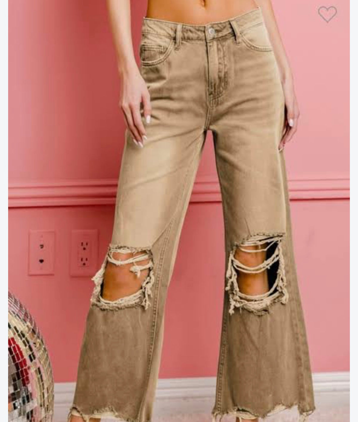 Fall must have denim 🤩 tan distressed