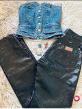 🔥 denim corset top small