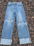 Altard state wide leg cuffed denim size 28