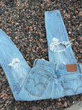 Custom distressed Levi’s size 25