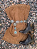 Stunning suede studded dress M/L fit