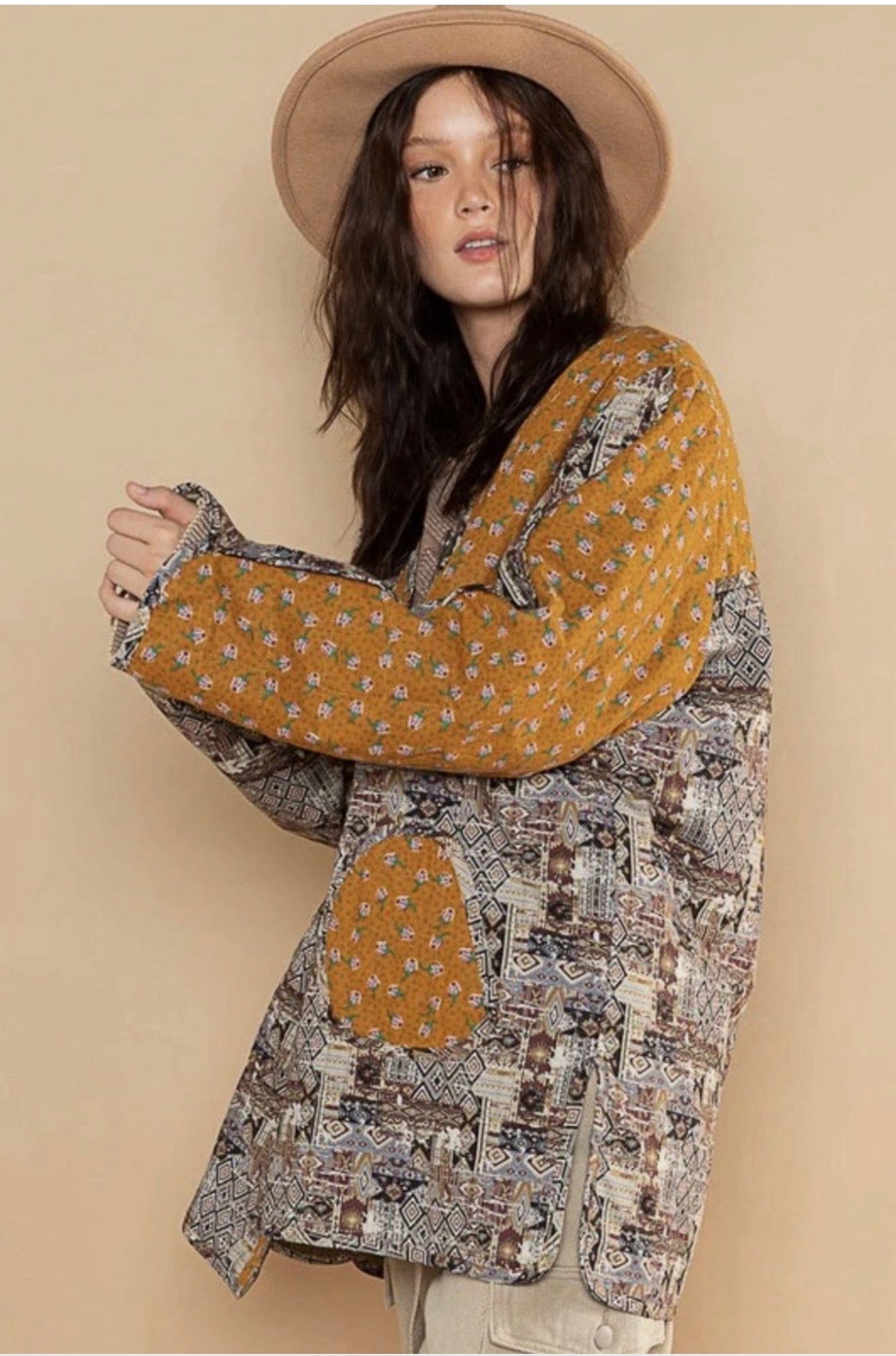 Gorgeous quilted Patchwork jacket (S/M)