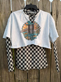 Custom cropped tee