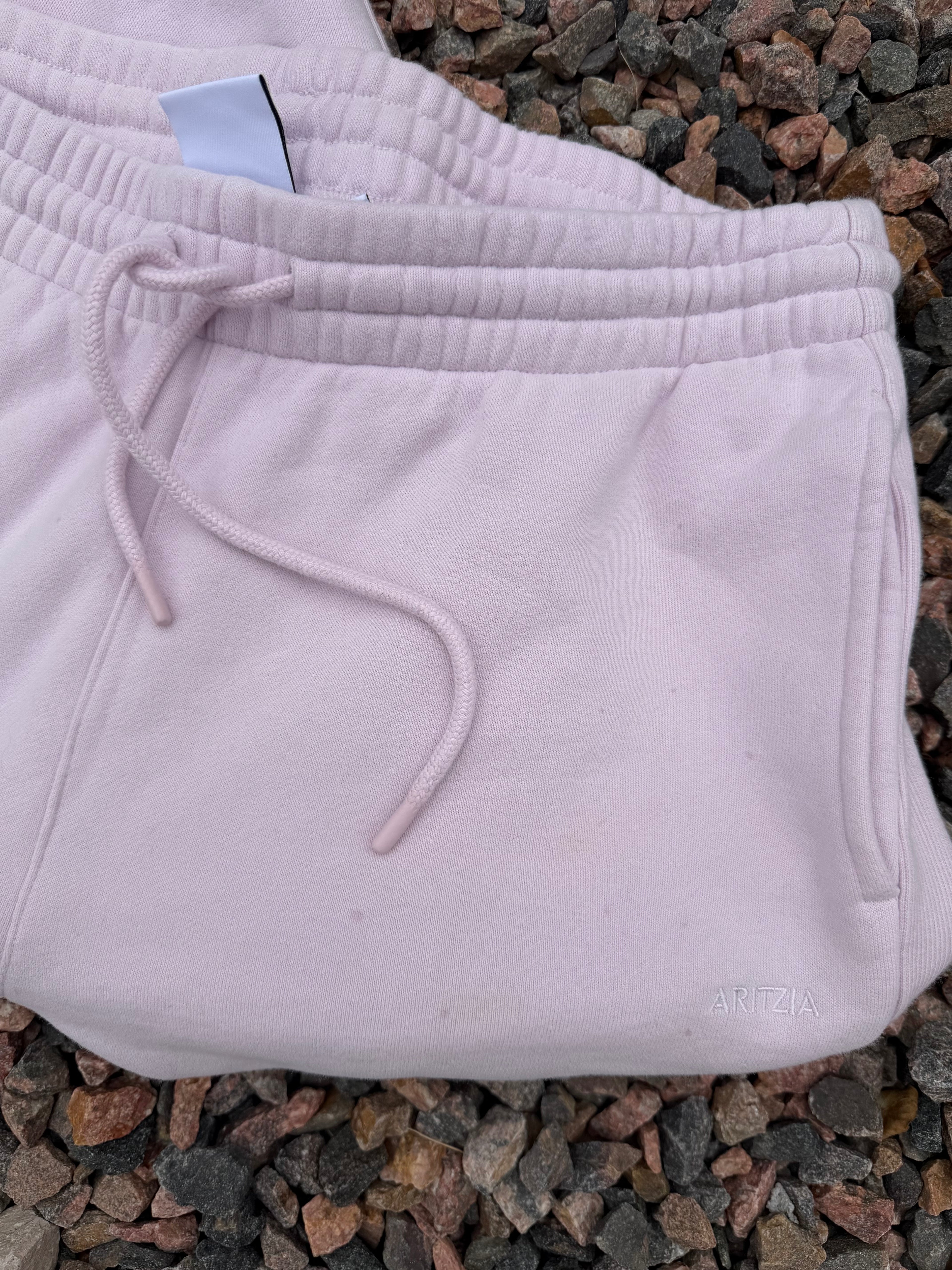 Pale pink Aritzia joggers (L)