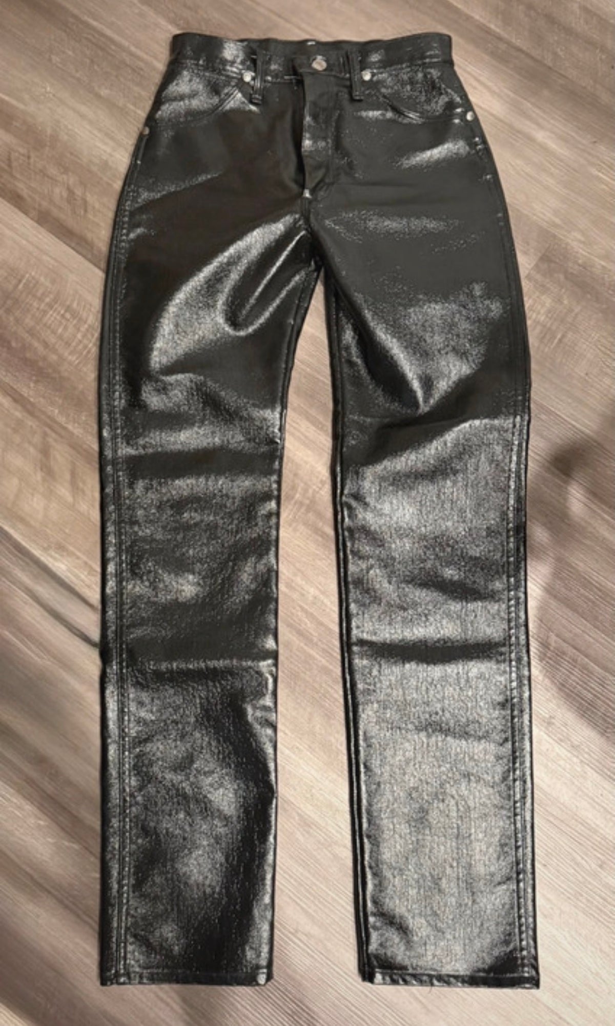 Vintage 🔥 made in USA 90s faux leather wrangler 🪩 HTF