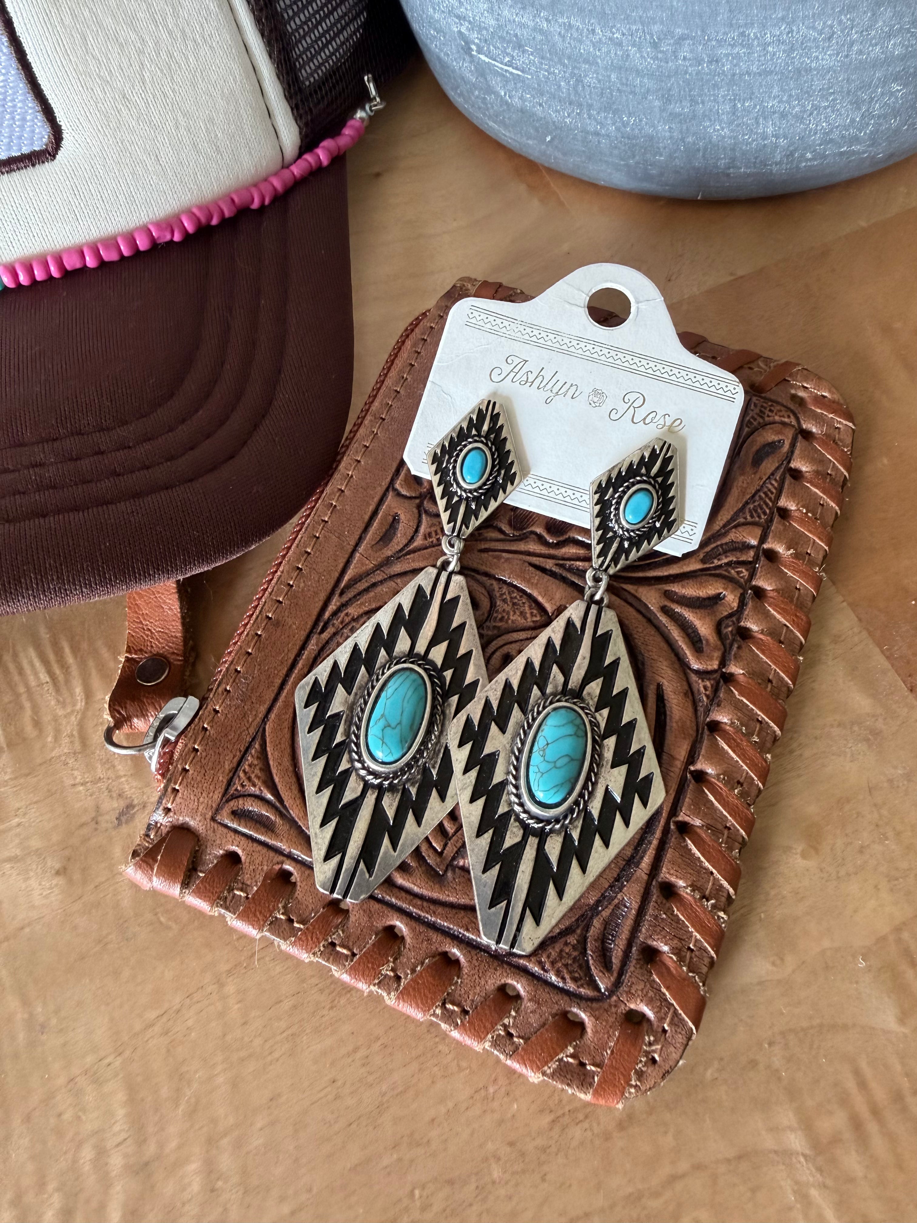 Western Aztec earrings