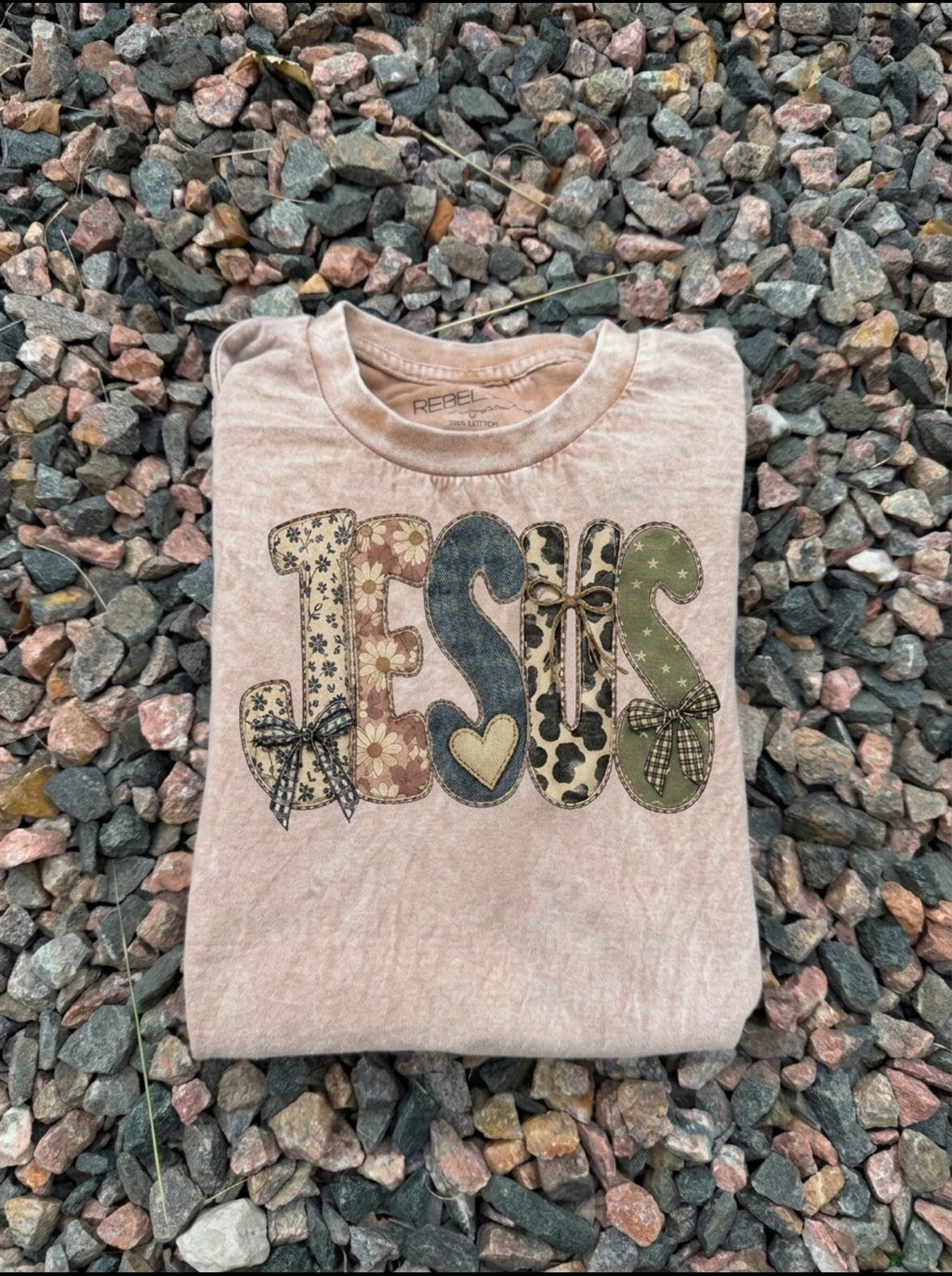 JESUS patchwork tee 🔥