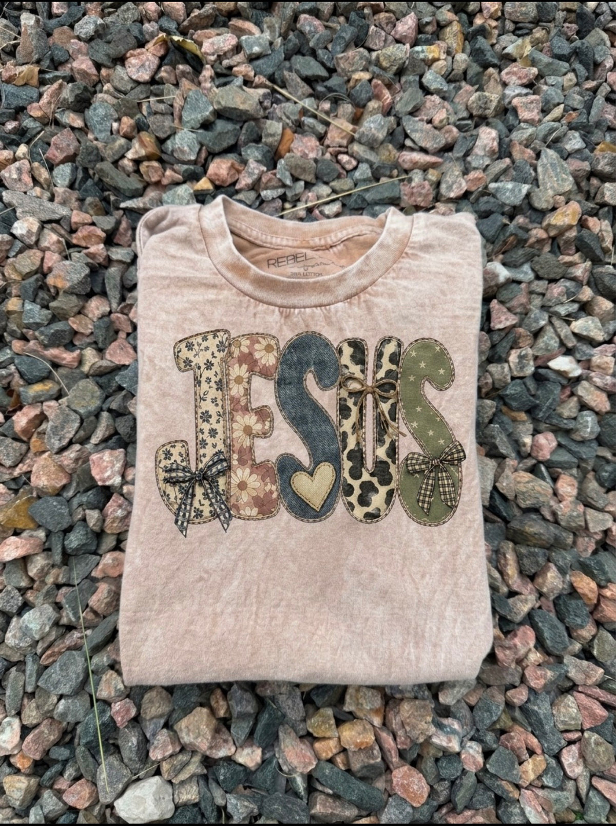 JESUS patchwork tee 🔥