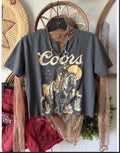 Custom cropped coors tee 🔥