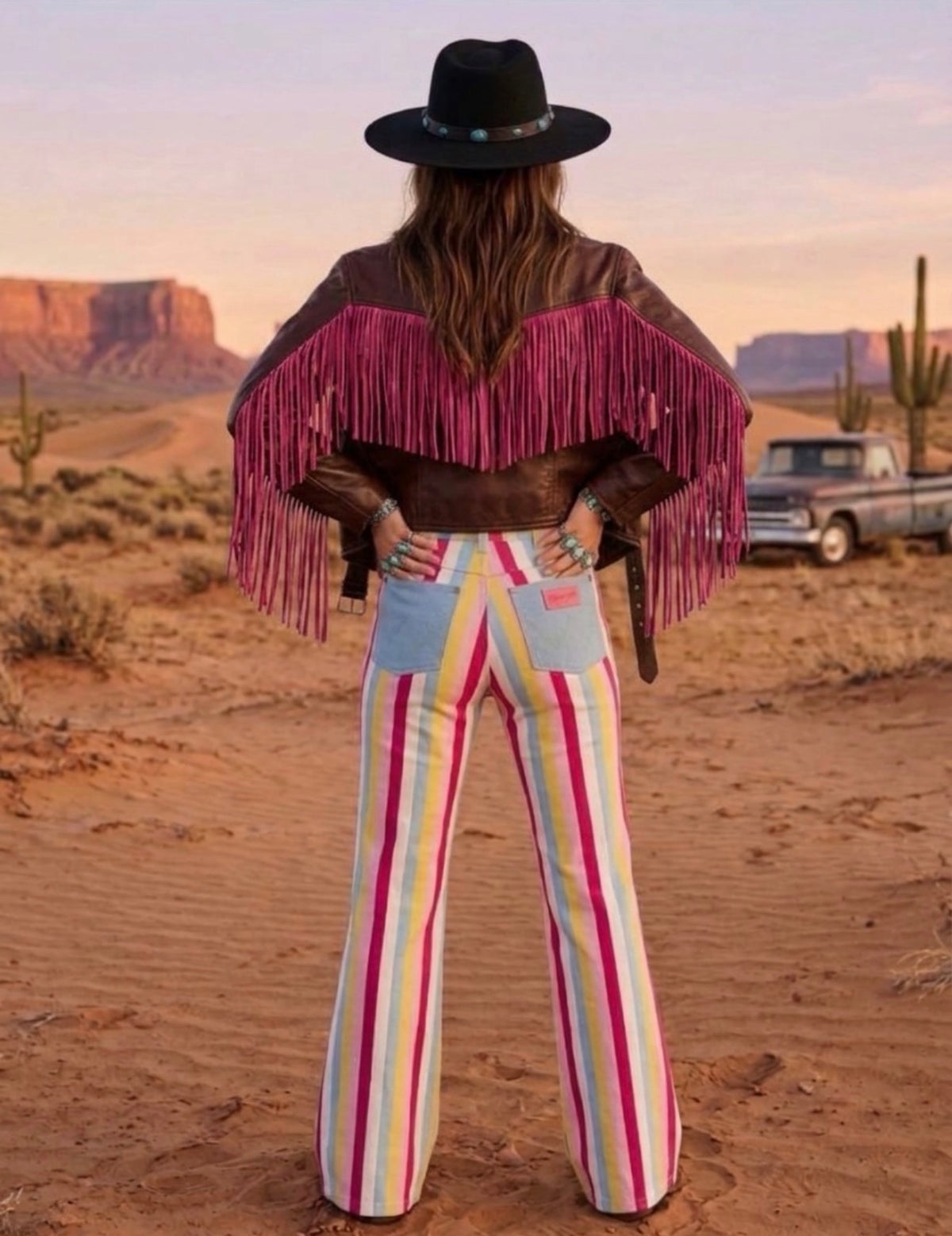 Limited edition 🔥 Barbie striped wrangler denim 26/32