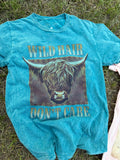 Highland cow western tee (small)