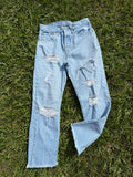 Custom distressed Levi’s size 26