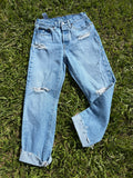 Custom distressed Levi’s size 26