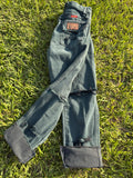 Custom distressed Vintage 🔥 Made in USA Wrangler size 3 (waist measures 24/25)