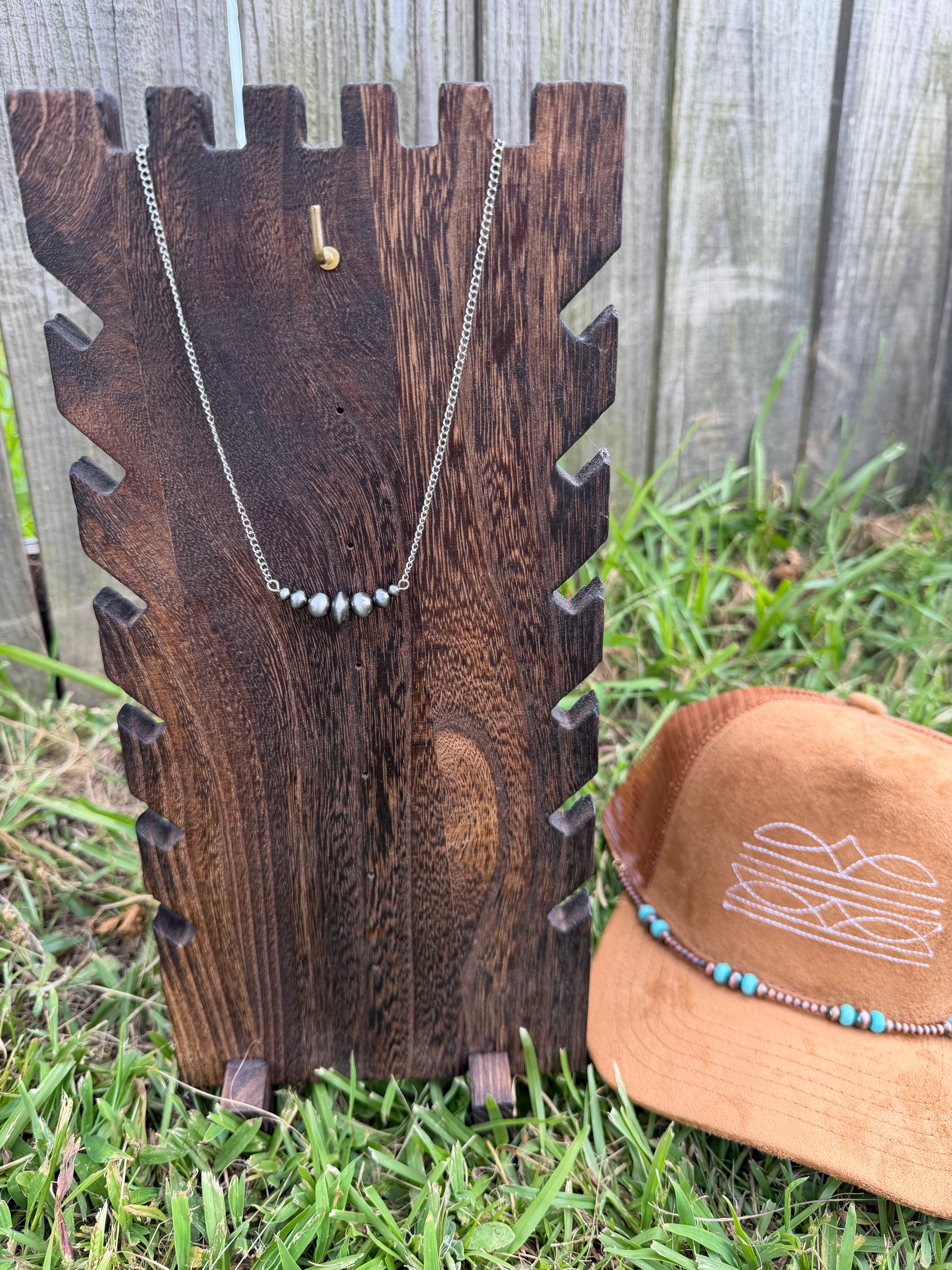 Cluster faux Navajo pearl necklace 🔥