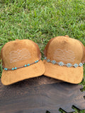 Boot stitch suede trucker hats 🔥🔥with accent