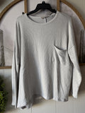 Oversized ribbed pocket tee (L/XL)
