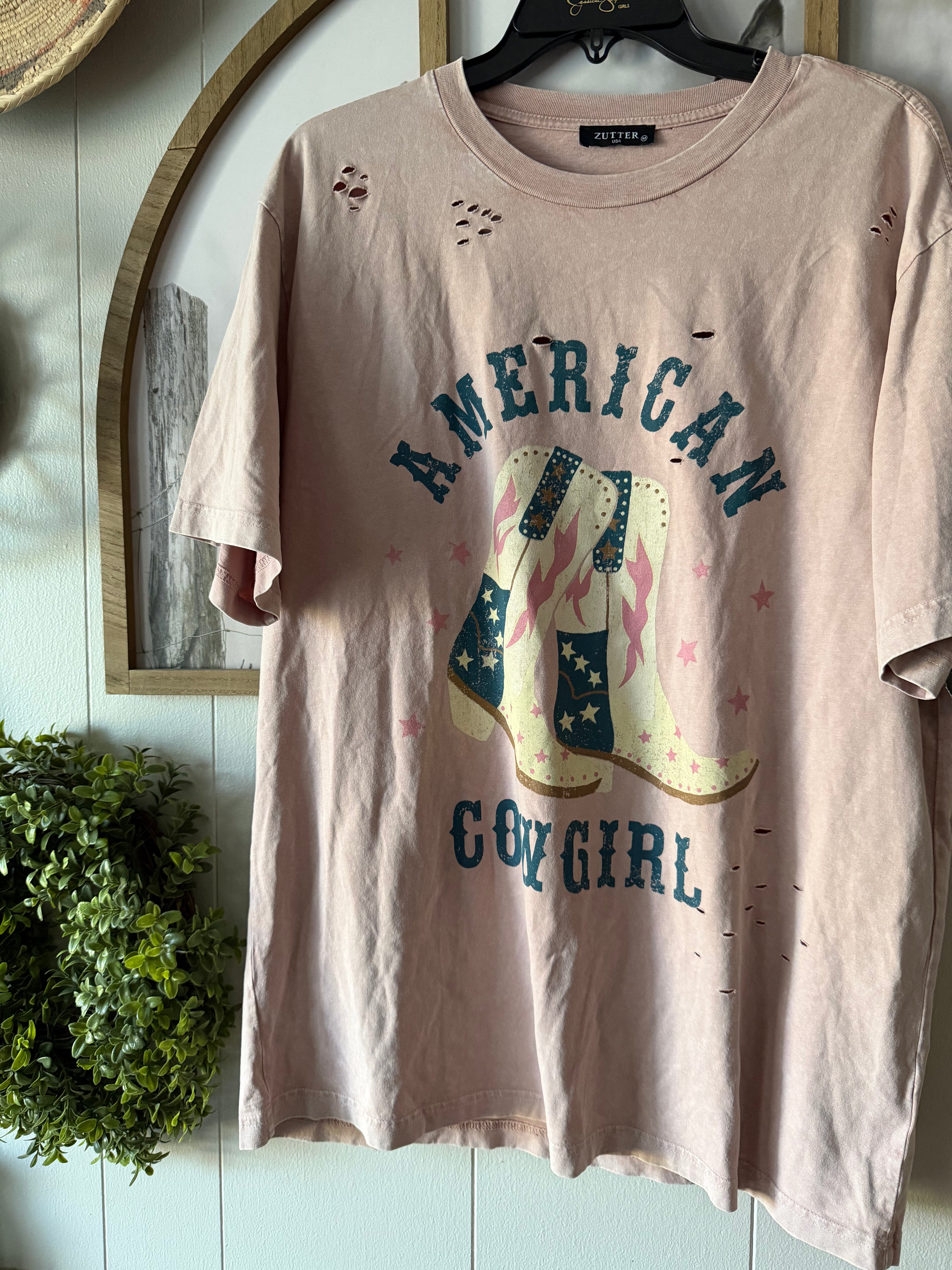 American cowgirl tee (M)