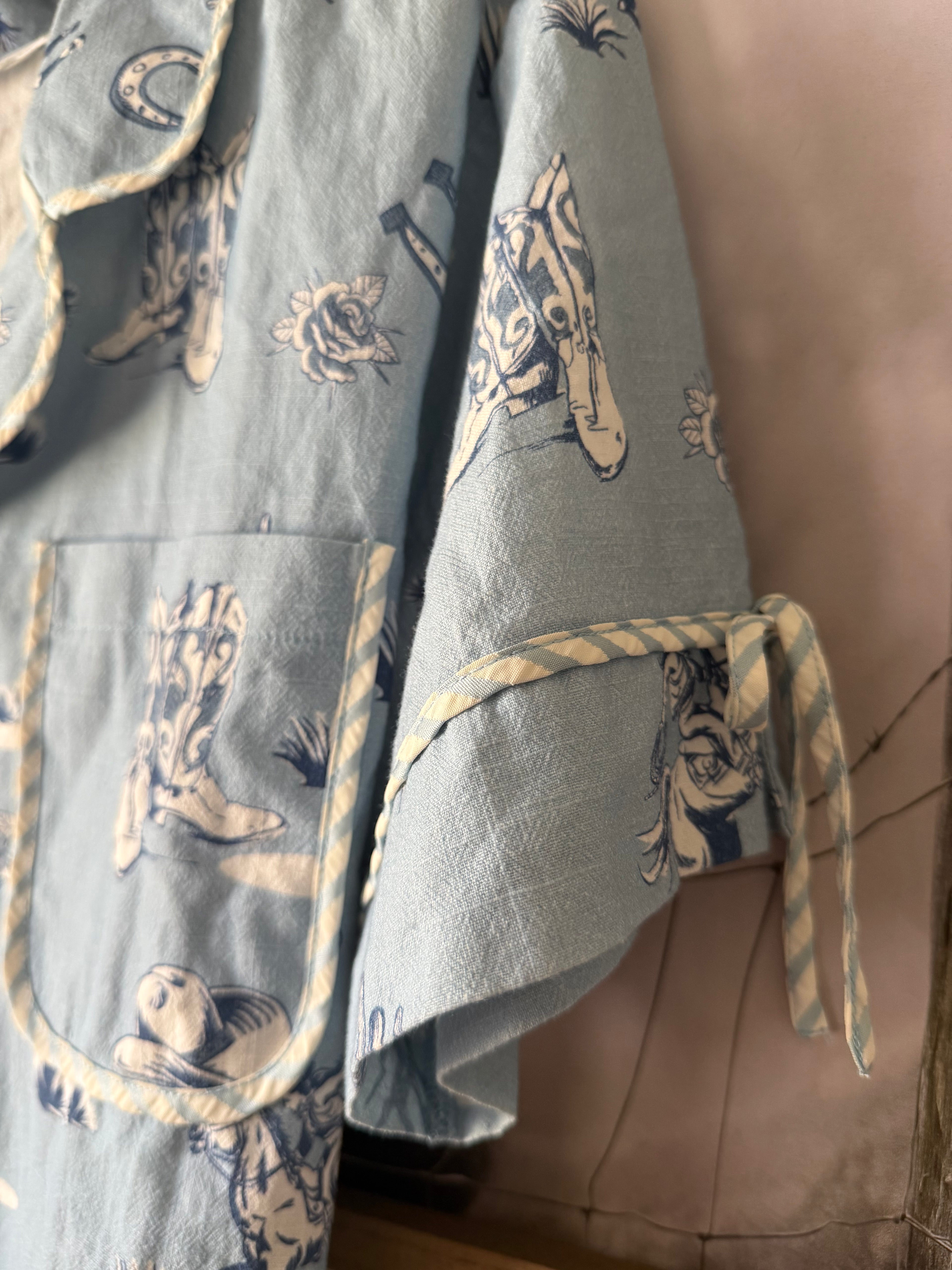Western linen top (M)