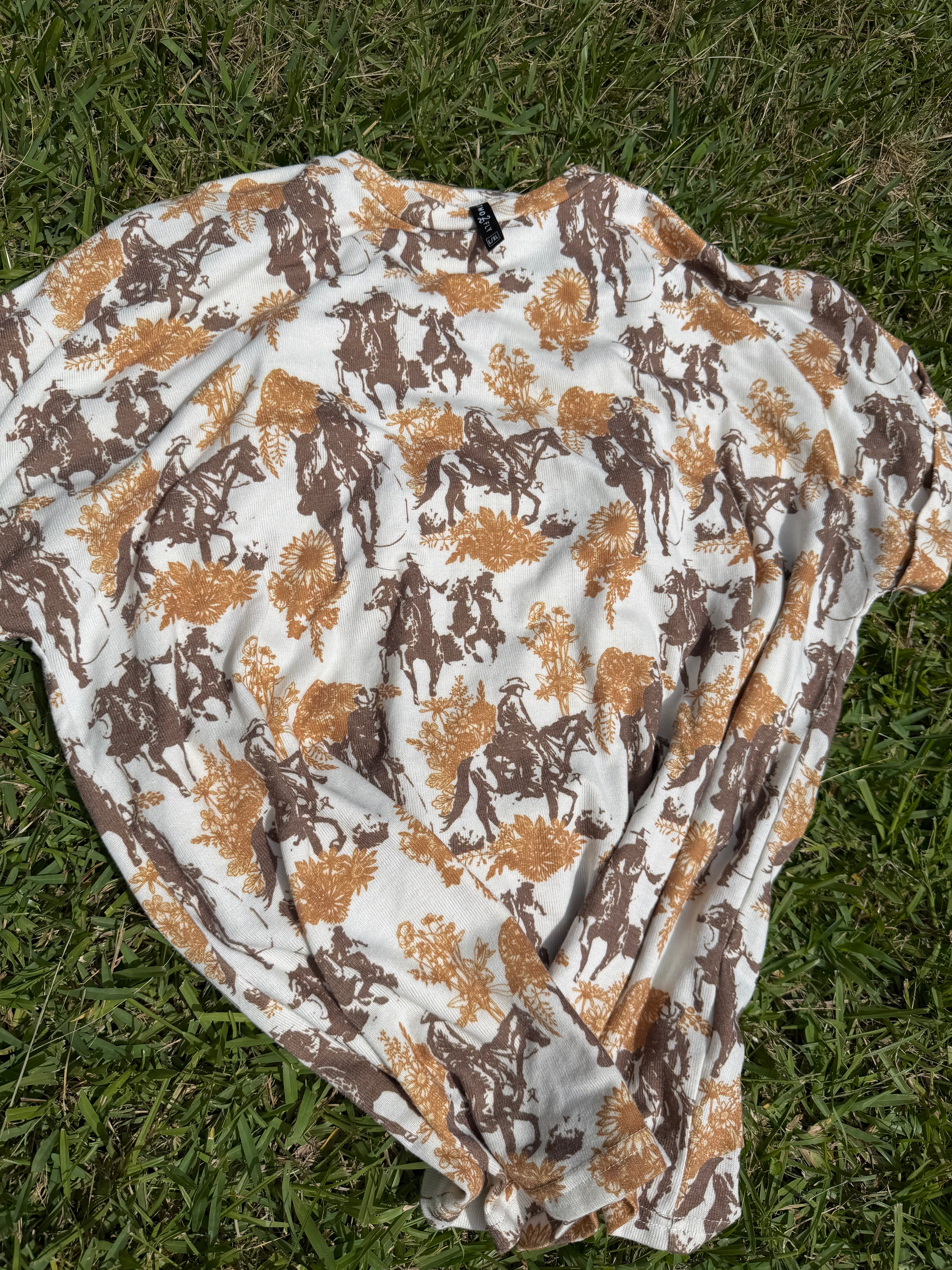 Western oversized top (L/XL)