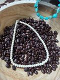 Cream faux Navajo pearl style choker