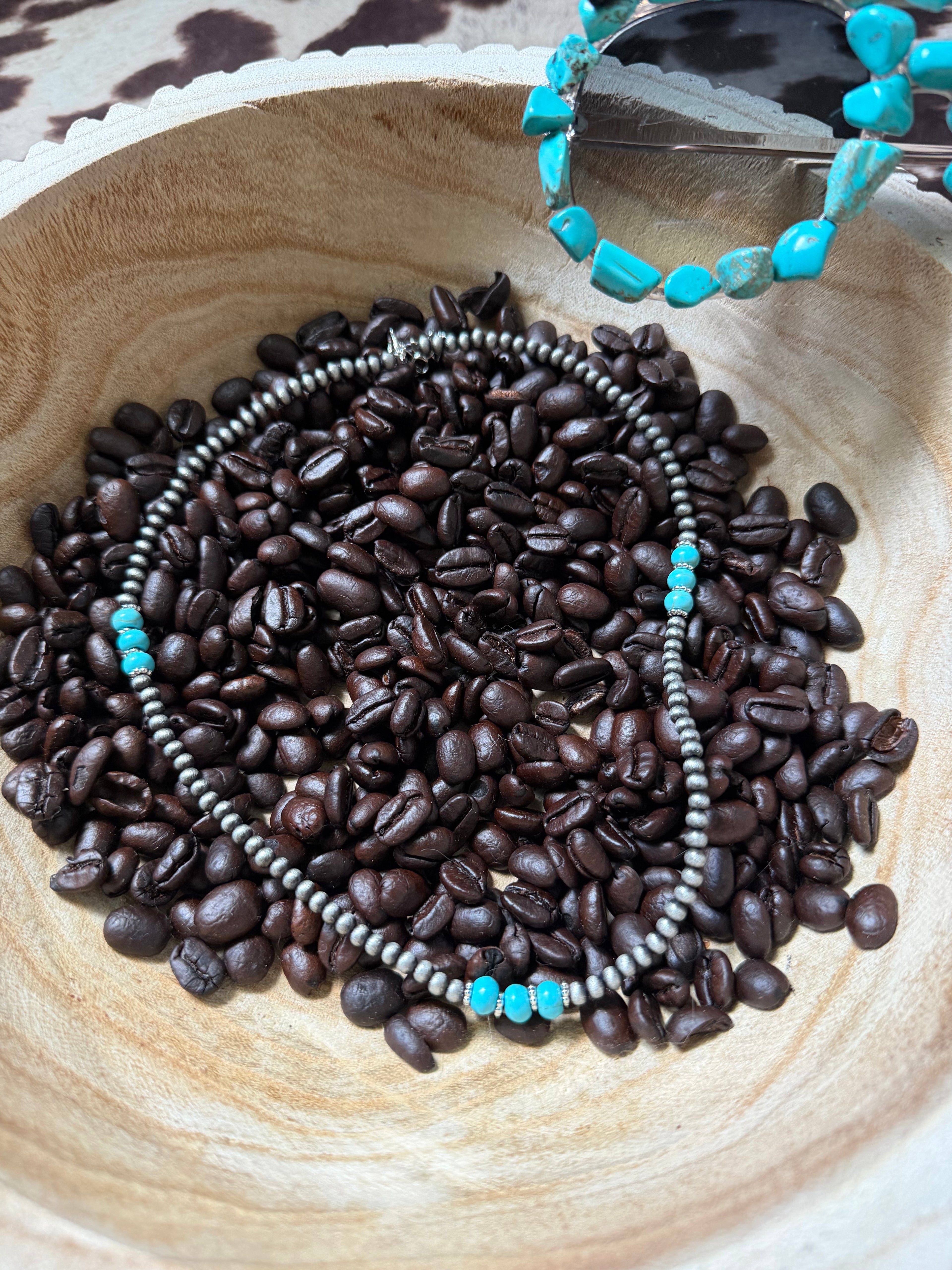 Faux Navajo pearl choker