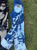 Custom youth splattered wranglers